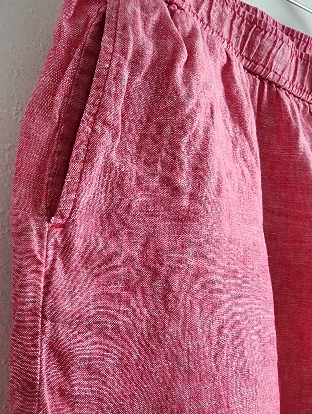 Vineyard Vines Pull On Linen Short Brick Red Size Large Women's Comfort Waist - Picture 3 of 10